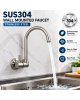 Wellon Wall Mounted Faucet for RO Water Purifier | Premium Stainless Steel Drinking Water Tap